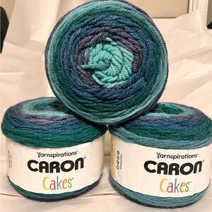 Caron Cakes Yarn(3cakes) Blue and Green mix